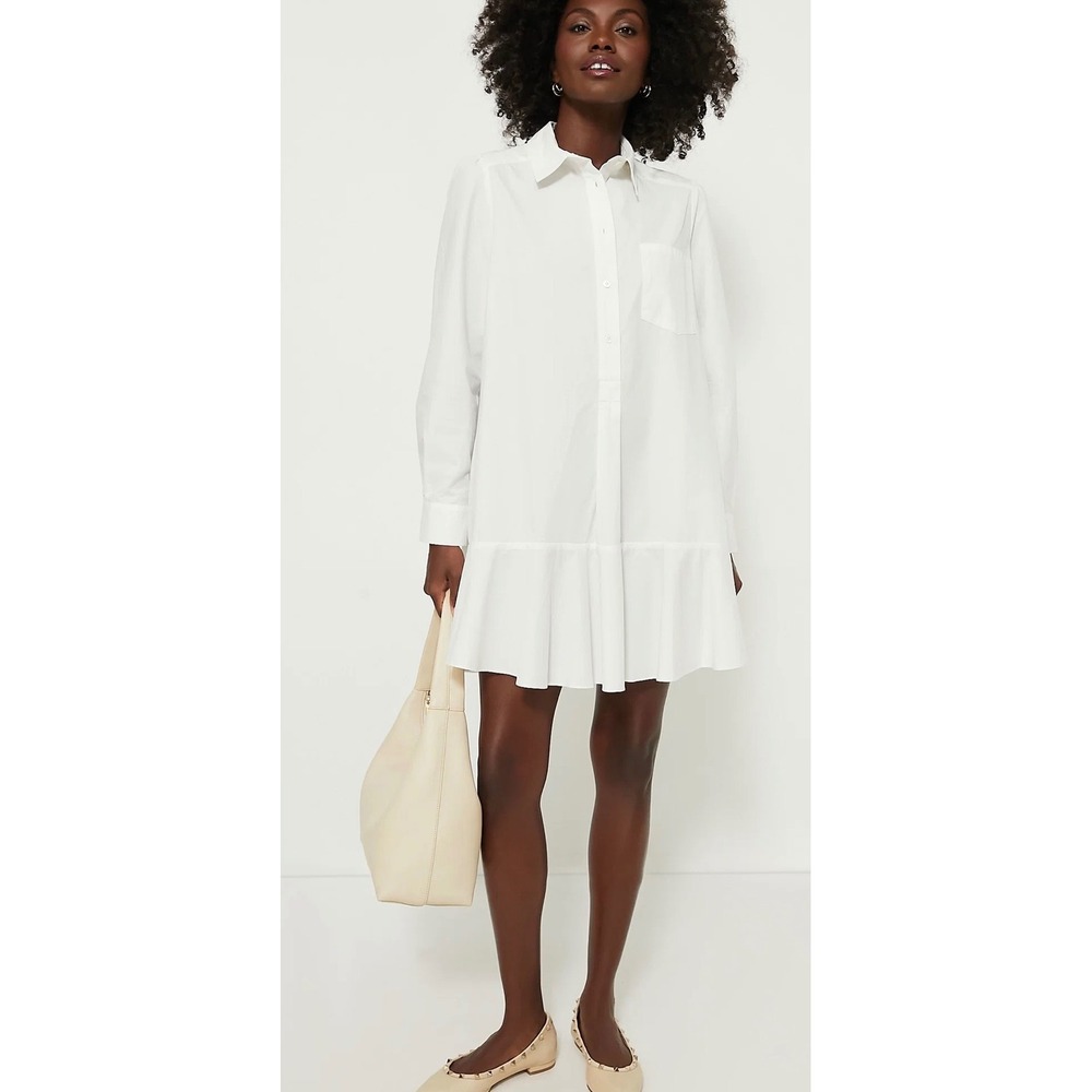 TUCKERNUCK White Cotton Poplin Callahan Shirt Dress SZ XXL NWT - Picture 2 of 10